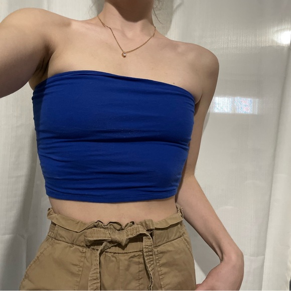 Electric Blue Tube Top - Picture 2 of 7